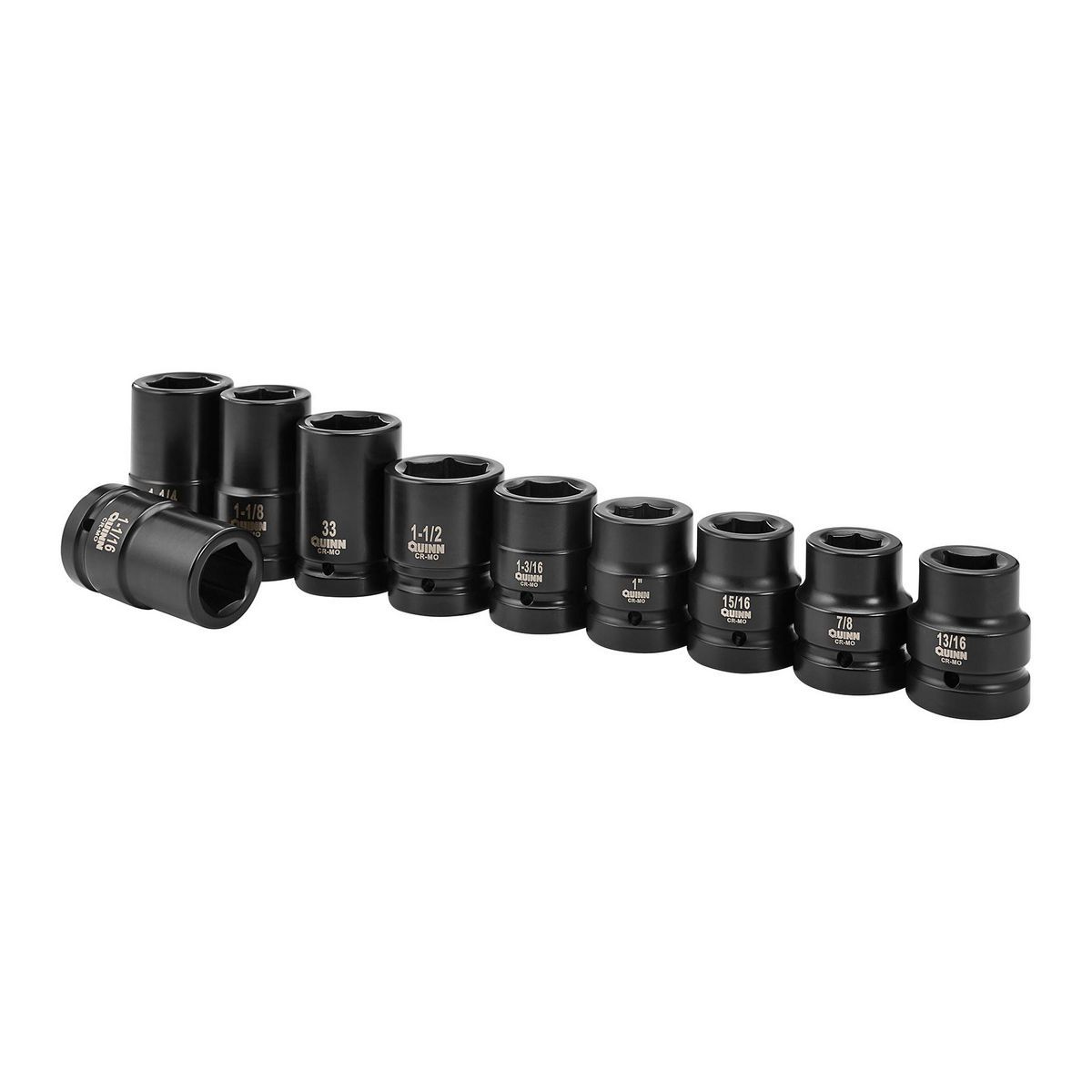 1 in. Drive SAE and Metric Impact Set, 10-Piece B80253