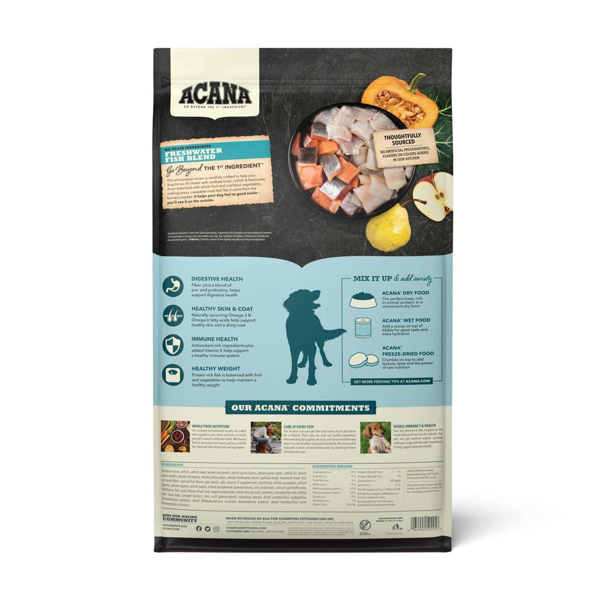 Freshwater Fish Dry Dog Food E21926