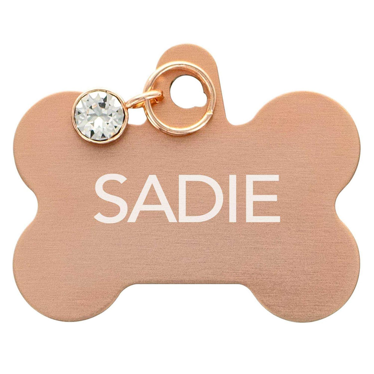 Rose Gold Bone Pet ID Tag L8585