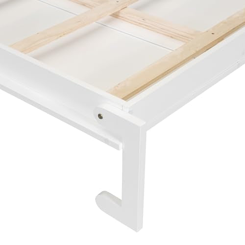 Queen Size White Murphy Bed Cabinet with Closet X111548
