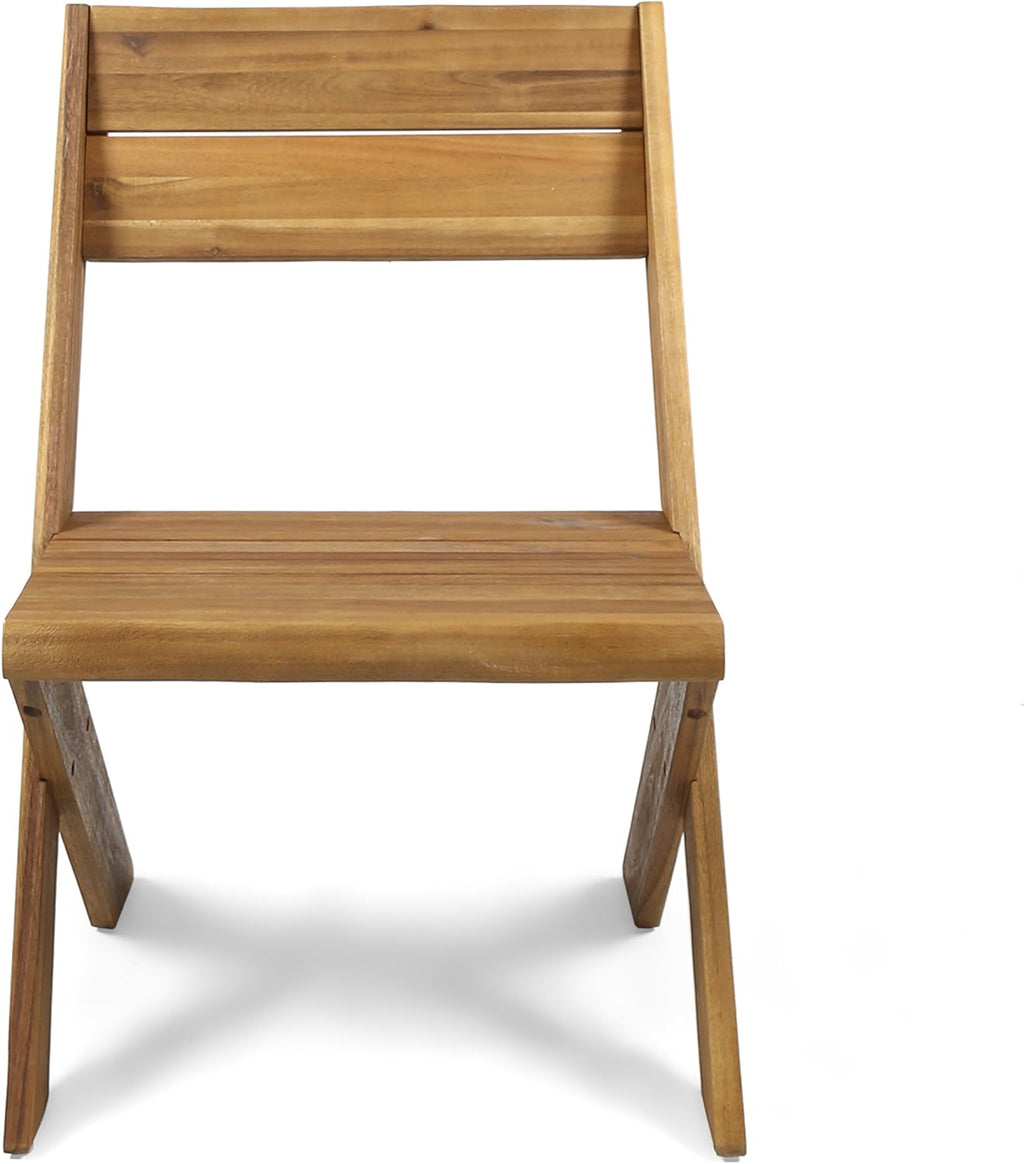 Acacia Wood Chairs Set of 2 H347140
