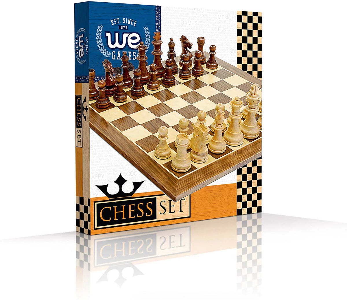 15 in. Wood Chess Set with 3.75 in. King G3918