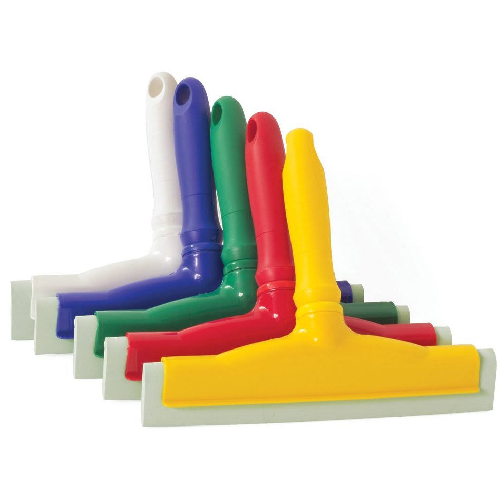 Green Hand-Held Squeegee with Handle (Pack of 6) X89430