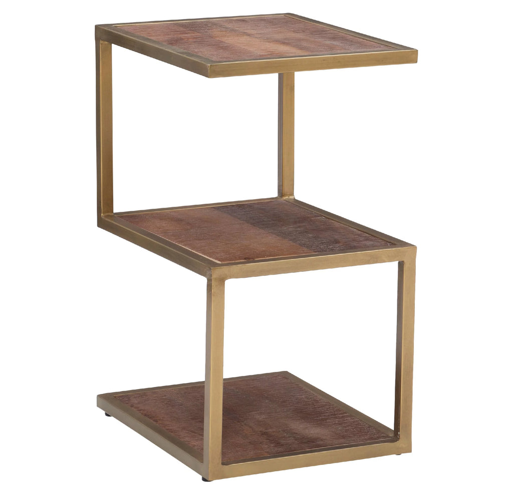 3-Tier Metal Accent Side Table E539