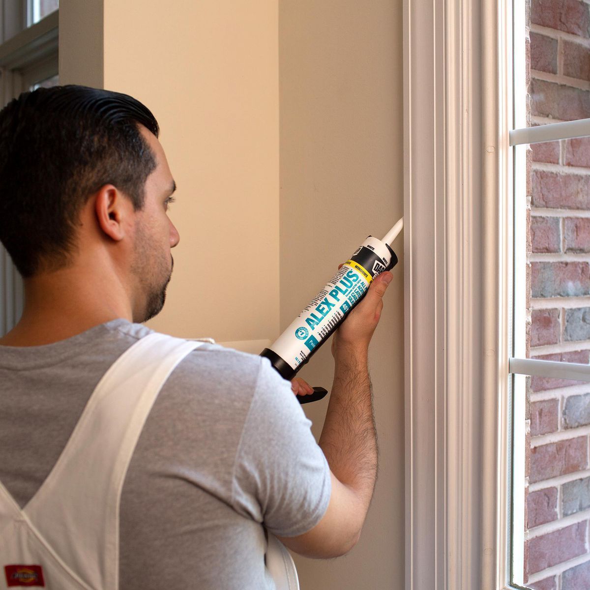 White Acrylic Latex Silicone Caulk G719874