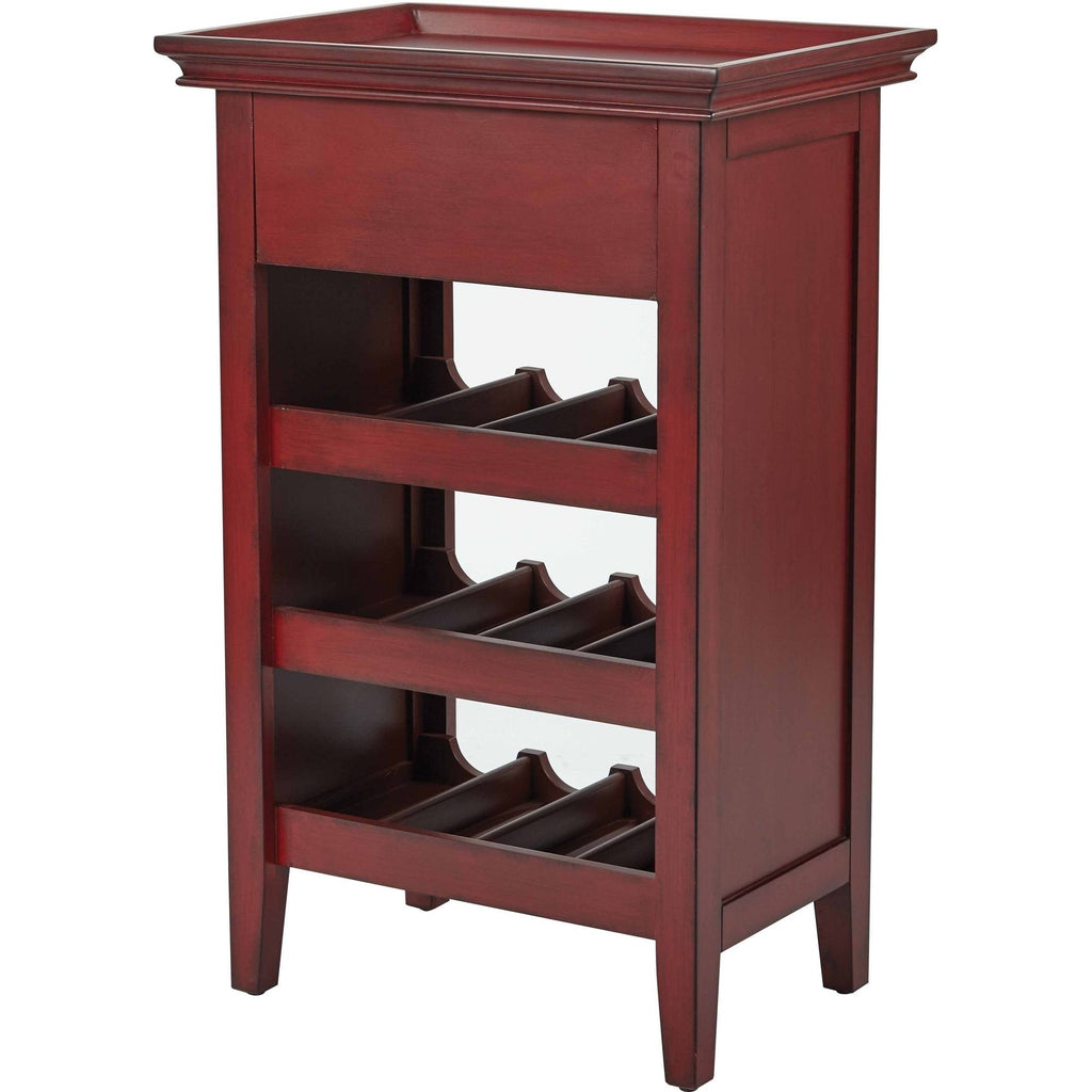 Vintage Wine Finish Wine Cabinet G370272