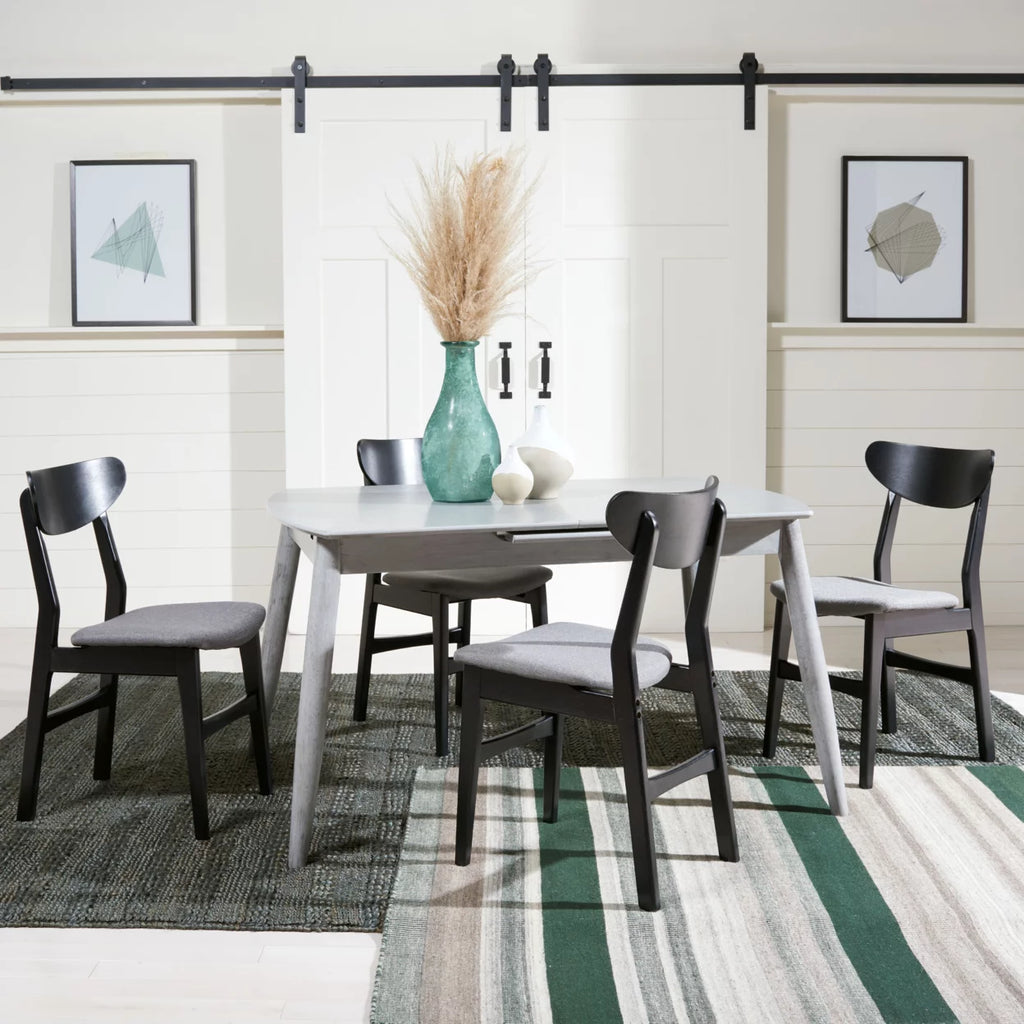 Dark Grey Extension Dining Table I2867