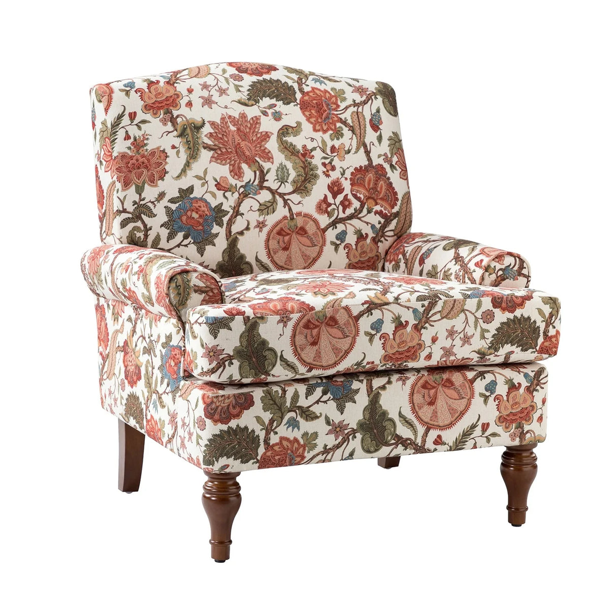 Wooden Upholstered Armchair V384