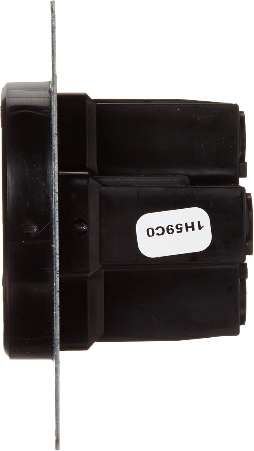60 Amp 125/250 Volt Flush Mounting Receptacle Black Pack of 2 K258277