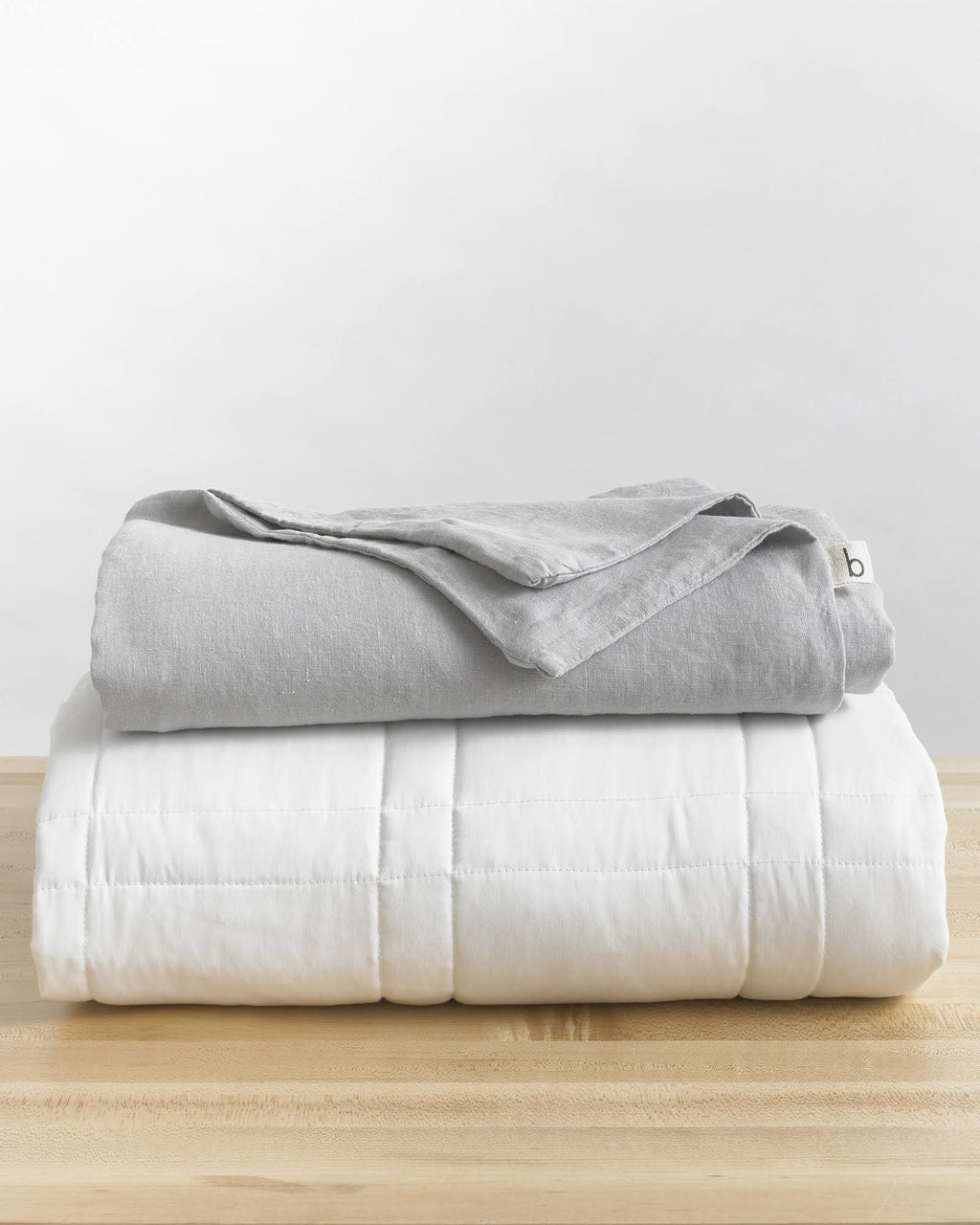 Grey Linen Duvet Cover H1602