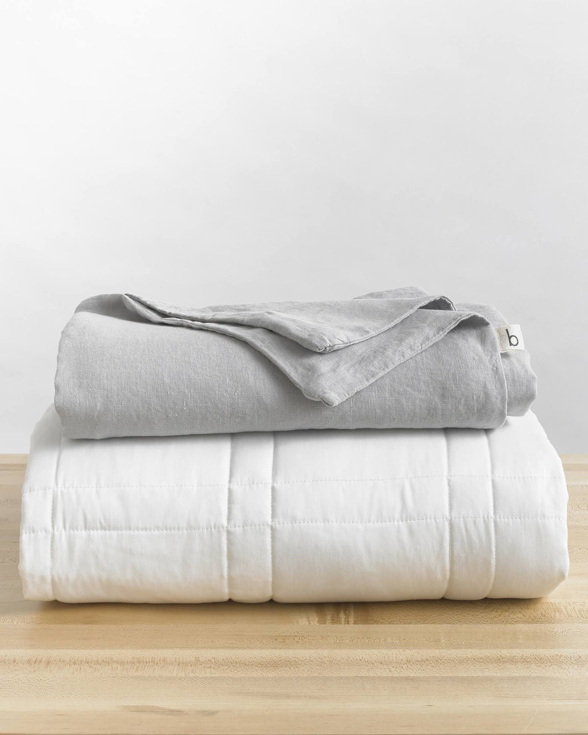 Grey Linen Duvet Cover H1602