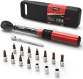 1/4 inch Drive Click Bike Torque Wrench Set 2-20 Nm/17.7 - 177.0 in-lb Pack of 2 W6599