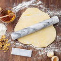 White Marble French Rolling Pin with Base E606822