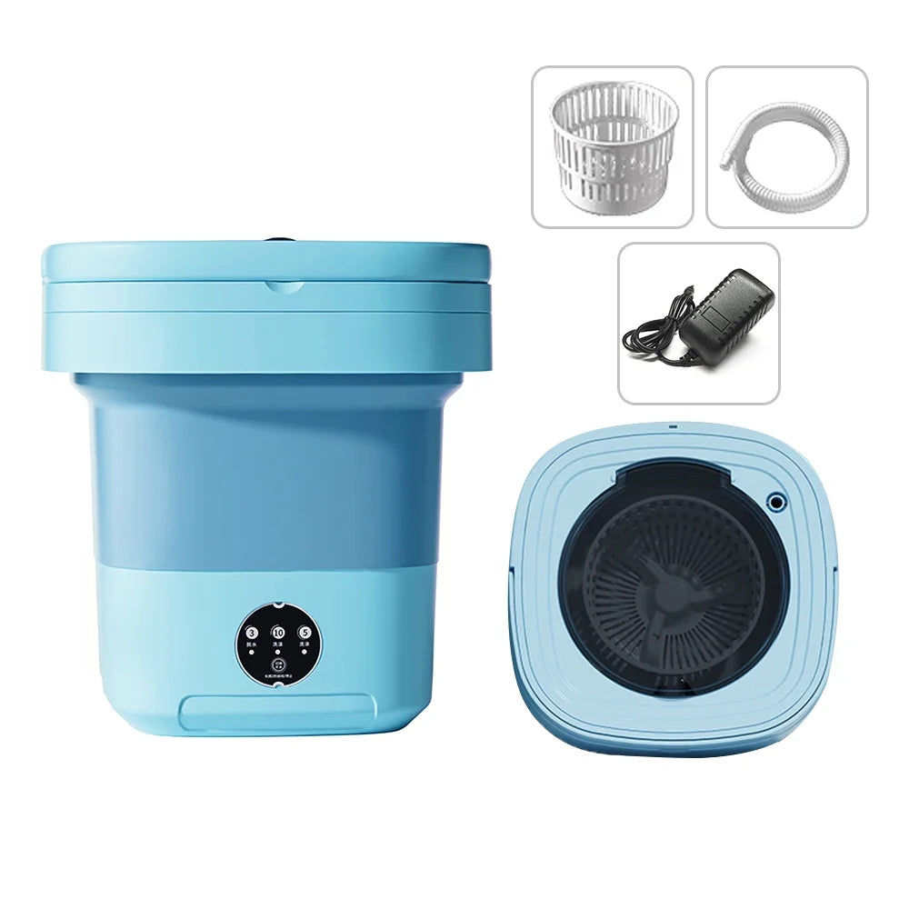 Portable Washing Machine with Drain and Dryer, 8L Y22171