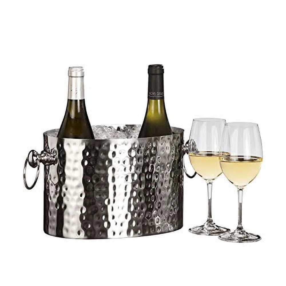 2 bottle Stainless Steel Champagne and Wine Chiller V2059