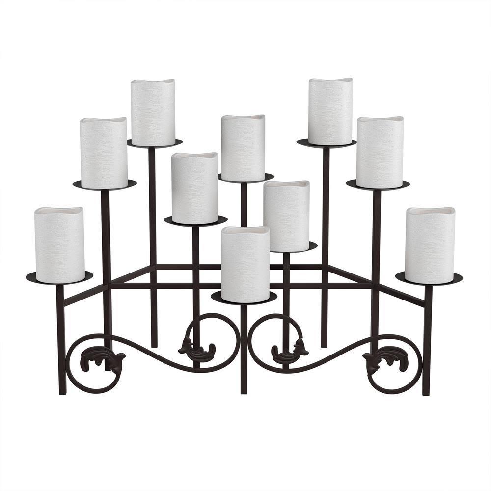 Handcrafted Iron Candle Candelabra J4192