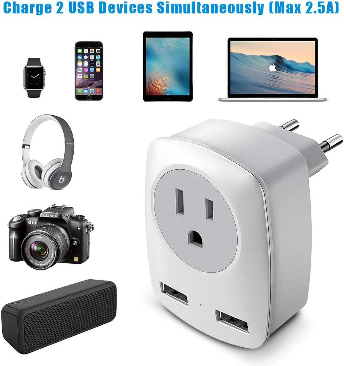 European Travel Plug Adapter Type C E7516