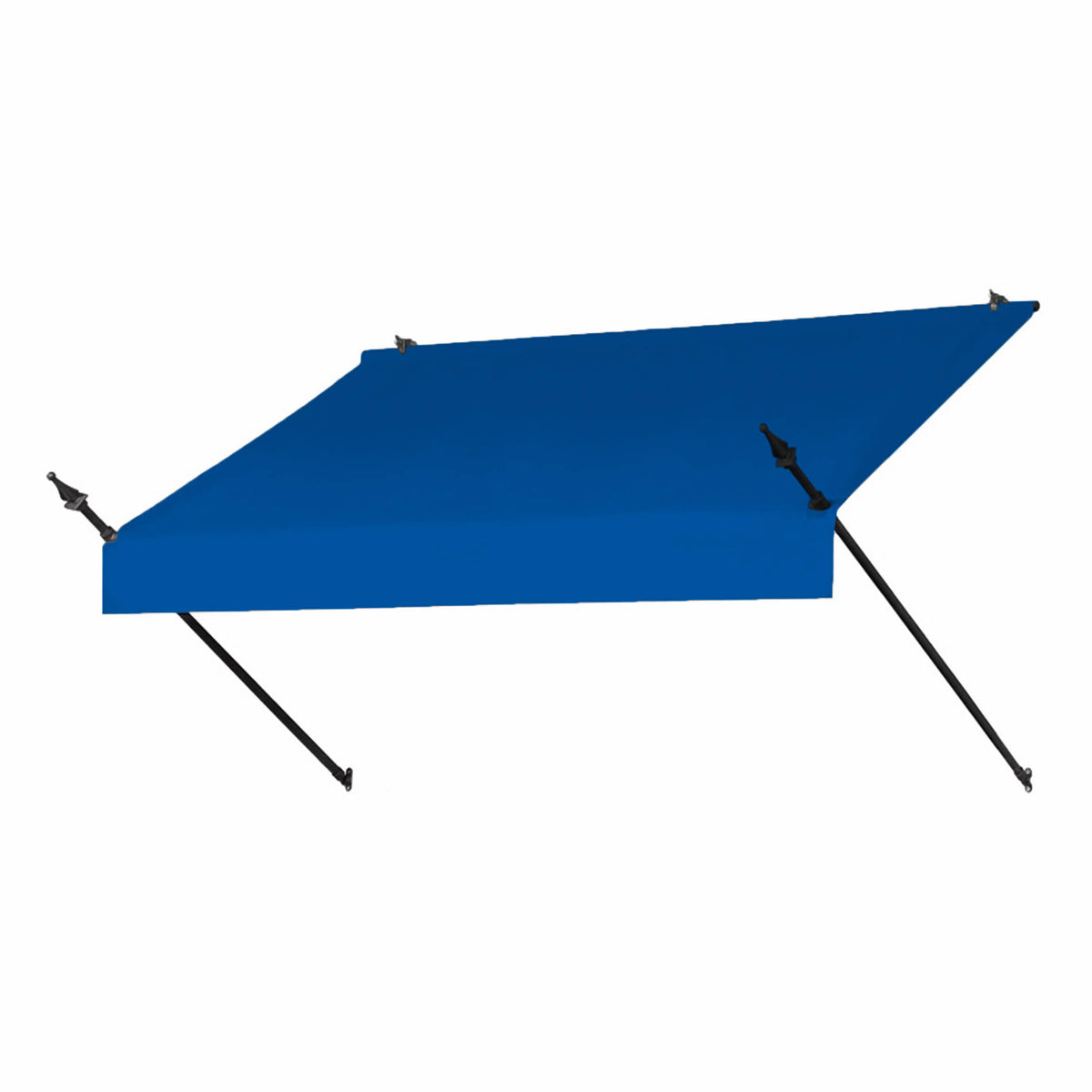 6 ft. Manually Retractable Awning in Pacific Blue, Gray V13154