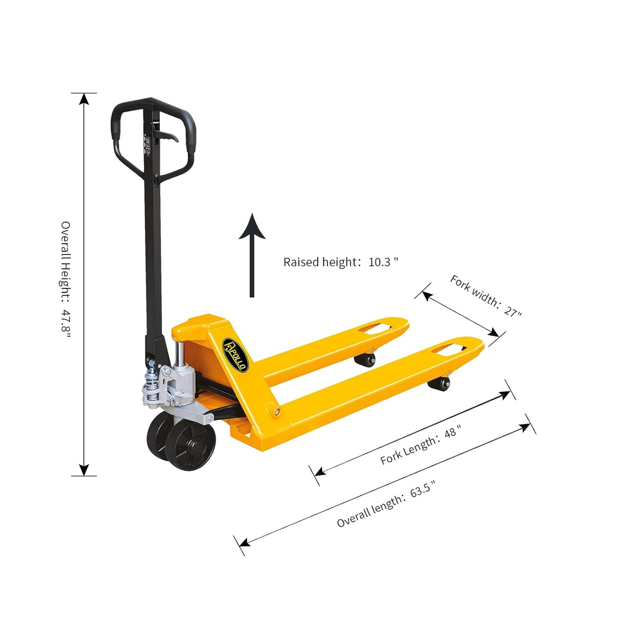 Hand Pallet Jack Truck 5500lbs Capacity T38087