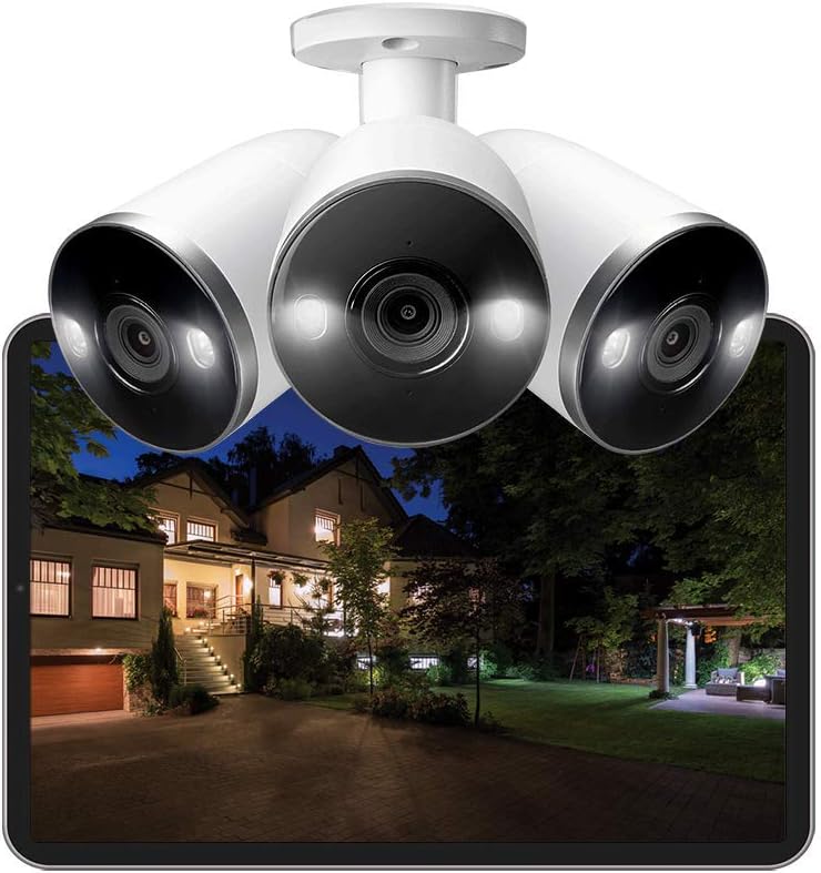 4K Security Camera System, 16-Channel 3TB NVR with 8 Indoor/Outdoor Wired IP POE Metal Cameras Y381