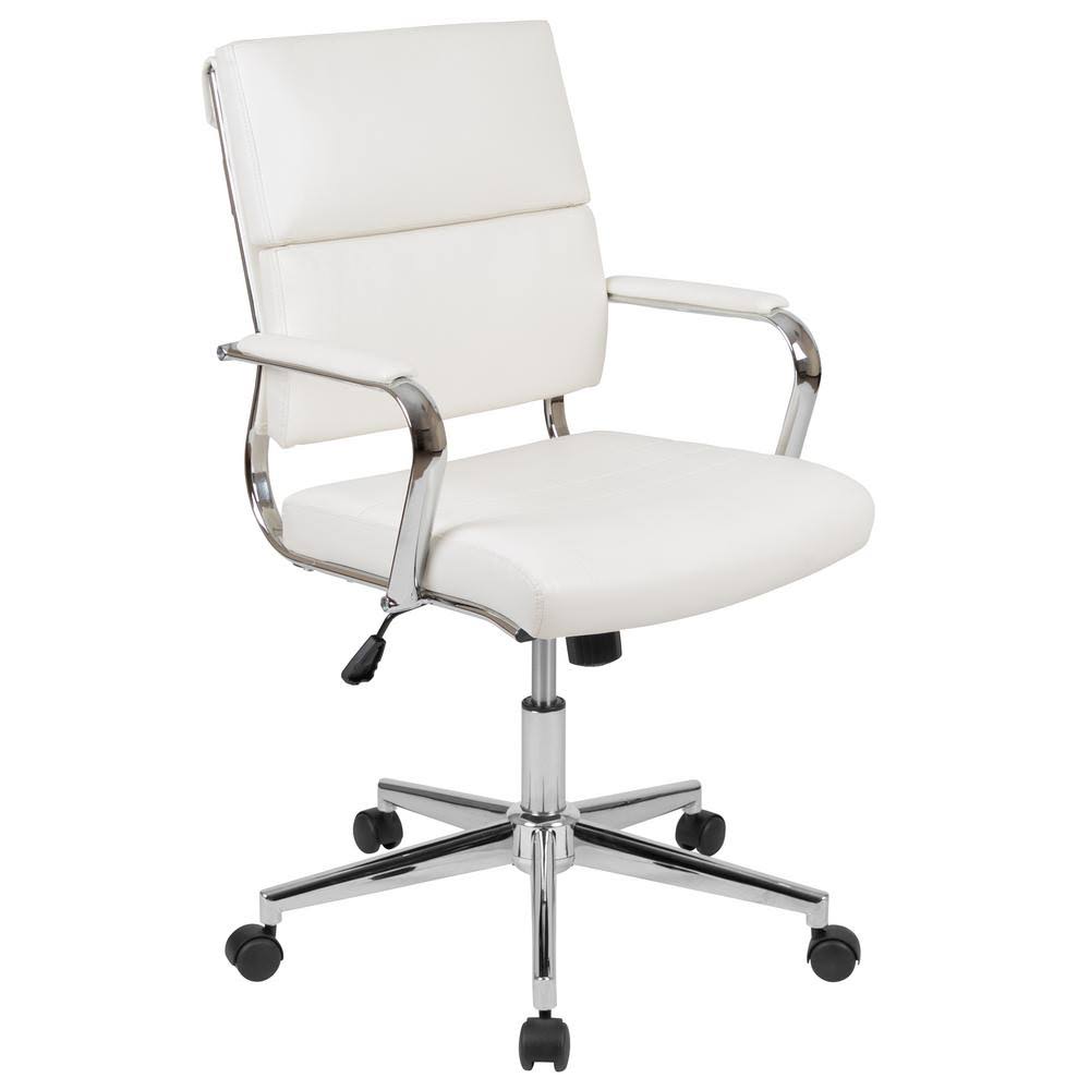 White Office Chair W2909
