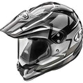 Black/Silver Frost Dual Sport Motorcycle Helmet L5237