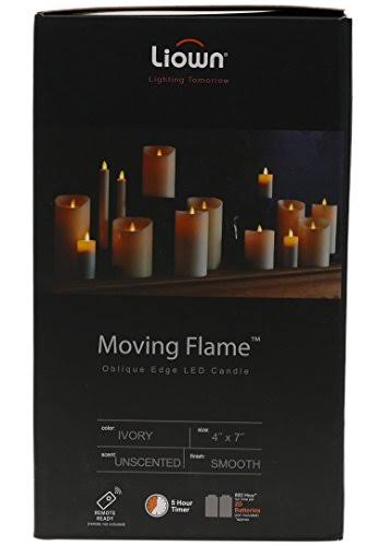 Unscented Moving Flame Candle with Timer U306