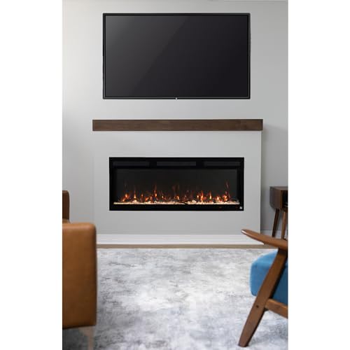 46 Inch Wide Electric Fireplace with Heater and WiFi W940