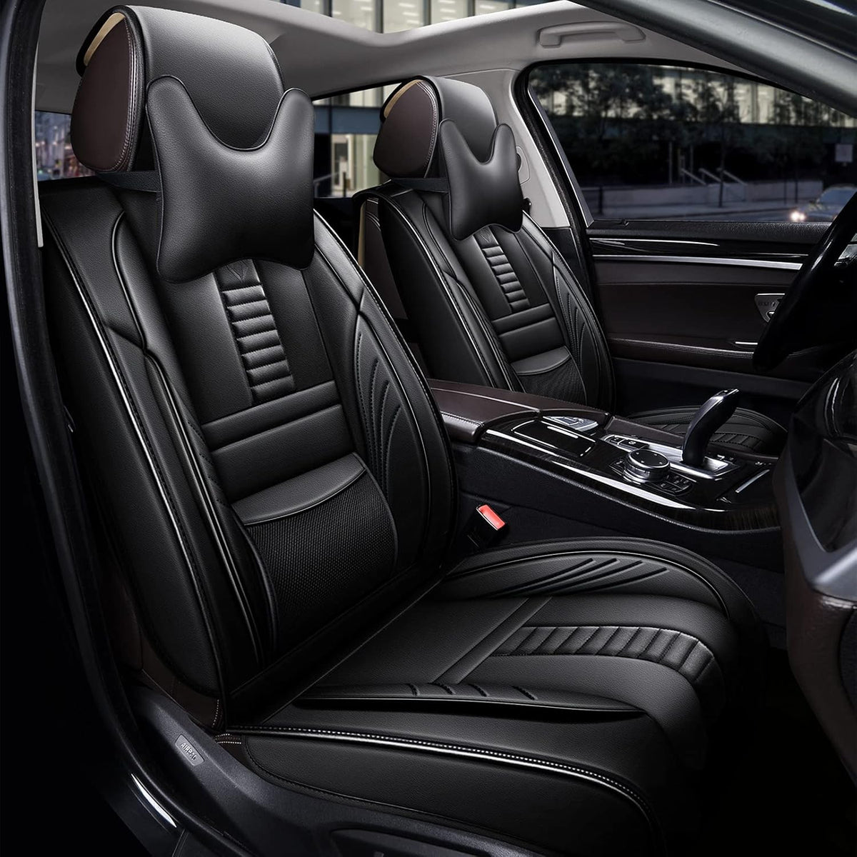 Leather Waterproof Car Seat Cover Full Set I650