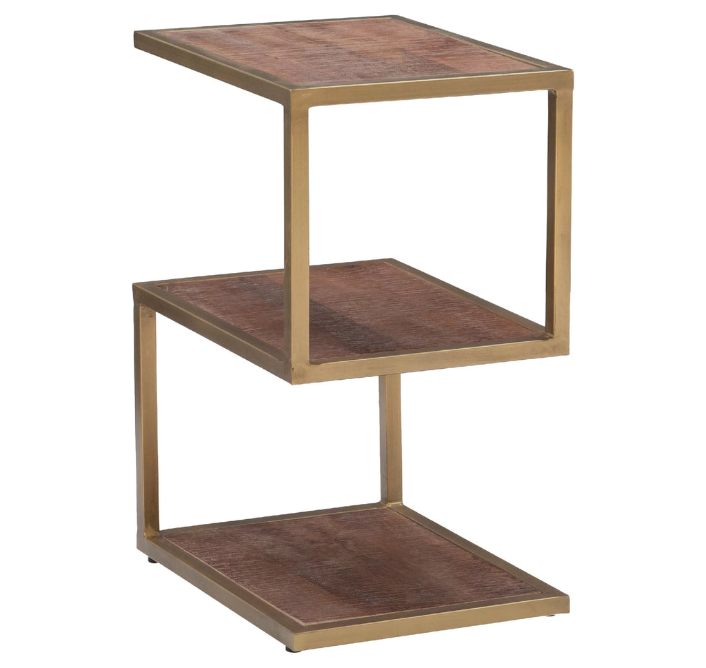 3-Tier Metal Accent Side Table E539