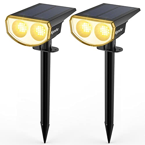 Solar Color Changing Waterproof Outdoor Spot Lights, 2 Pack X636992