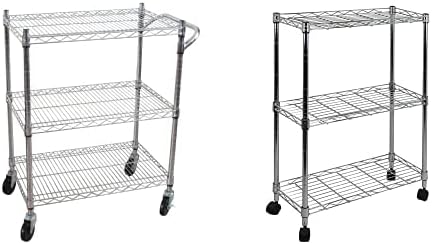 Chrome 3-Tier Heavy Duty Utility Cart A348