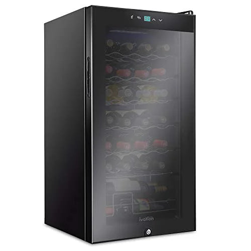 28 Bottle Compressor Wine Cooler Refrigerator J6561