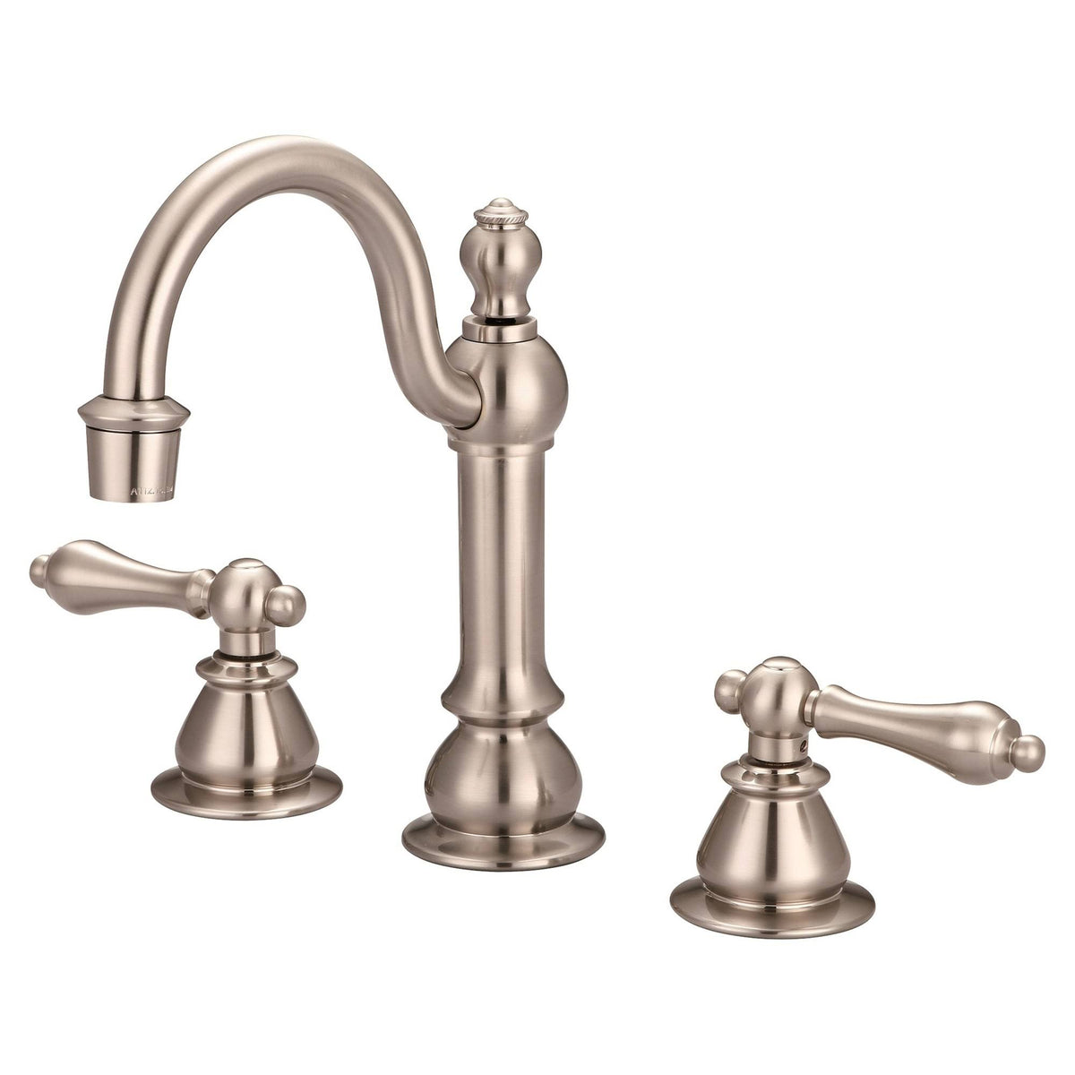 Brushed Nickel Widespread Lavatory Faucets with Pop-Up Drain W439118
