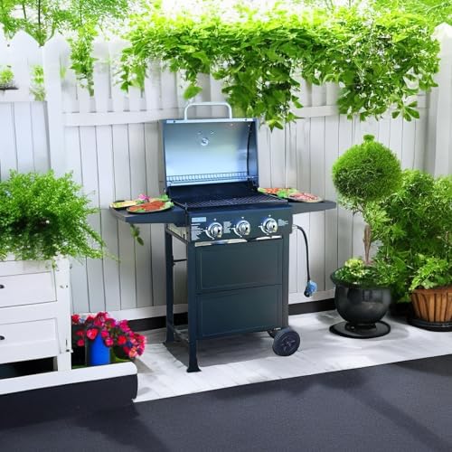 3 Burner Propane Gas Grill with Thermometer Z8988