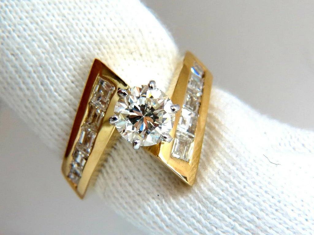 14KT Diamond Crossover Ring E799347