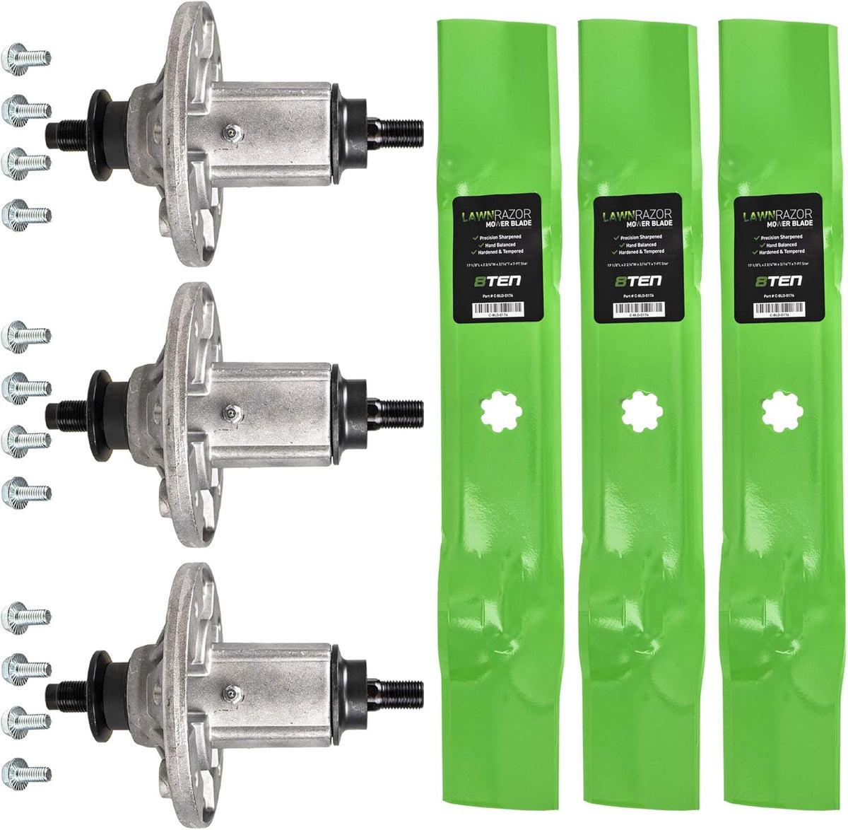 Spindle Hi Lift Blade Kit with 48 inch Cut Deck F335180