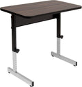Height Adjustable Office Desk with Powder Coated Black Frame, Grey Top G480