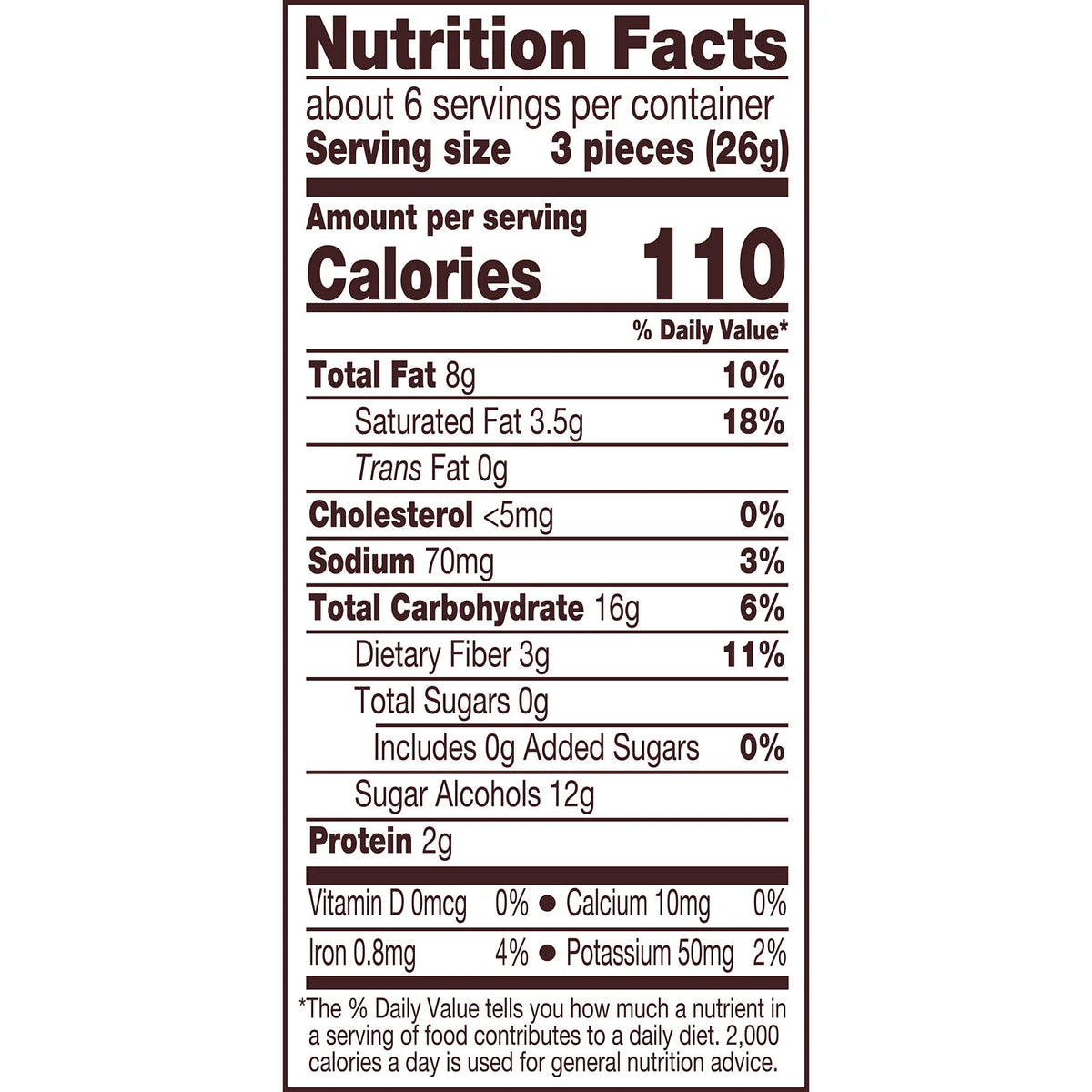 Zero Sugar Peanut Butter Cups Candy, Bag 5.1 oz K478