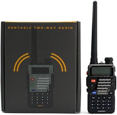 Black Handheld Two Way Radio with Earpiece I349132