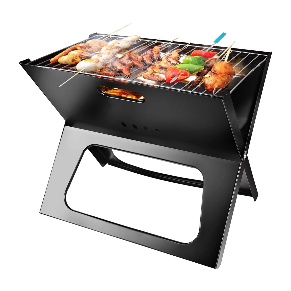 Foldable Charcoal Stainless Steel BBQ Grill Y5743