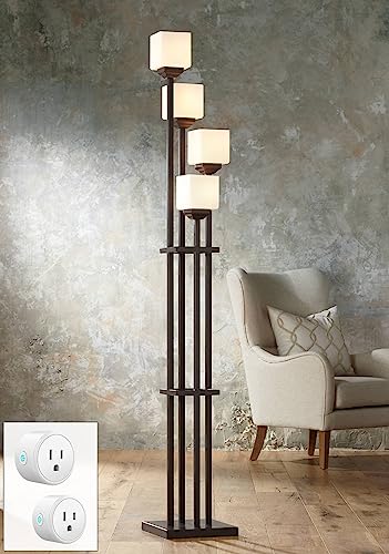 Bronze Iron 4-Light Torchiere Floor Lamp W1520