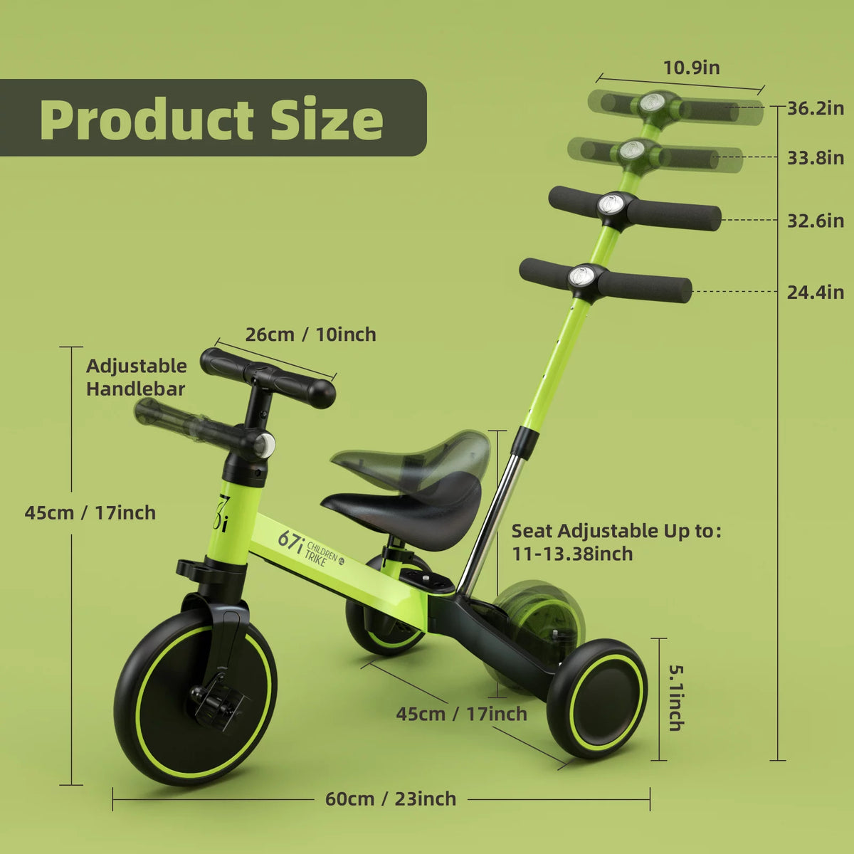 Toddler Tricycle Balance Bike M6851