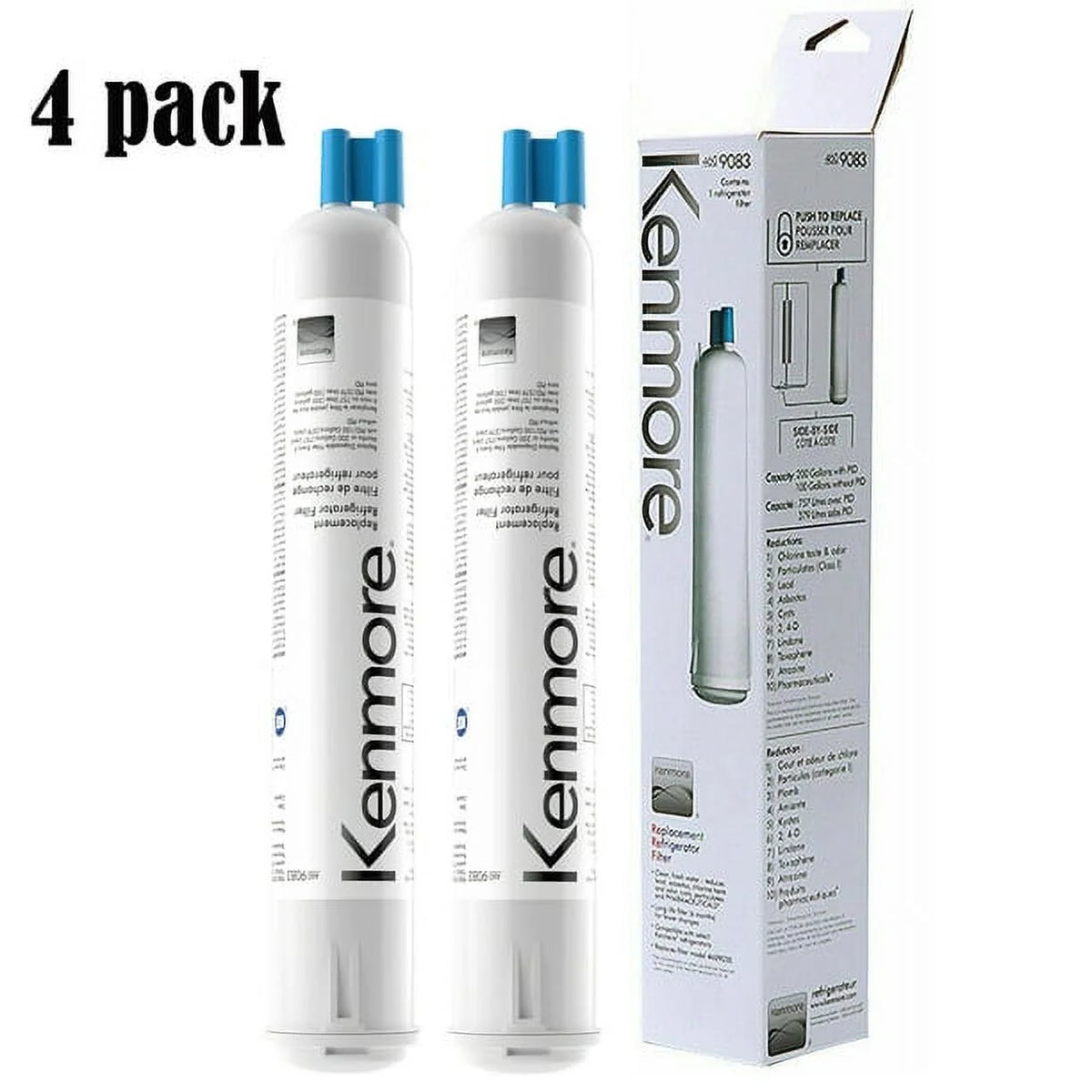 2 Pack Refrigerator Water Filter Replacement Cartridge B40657