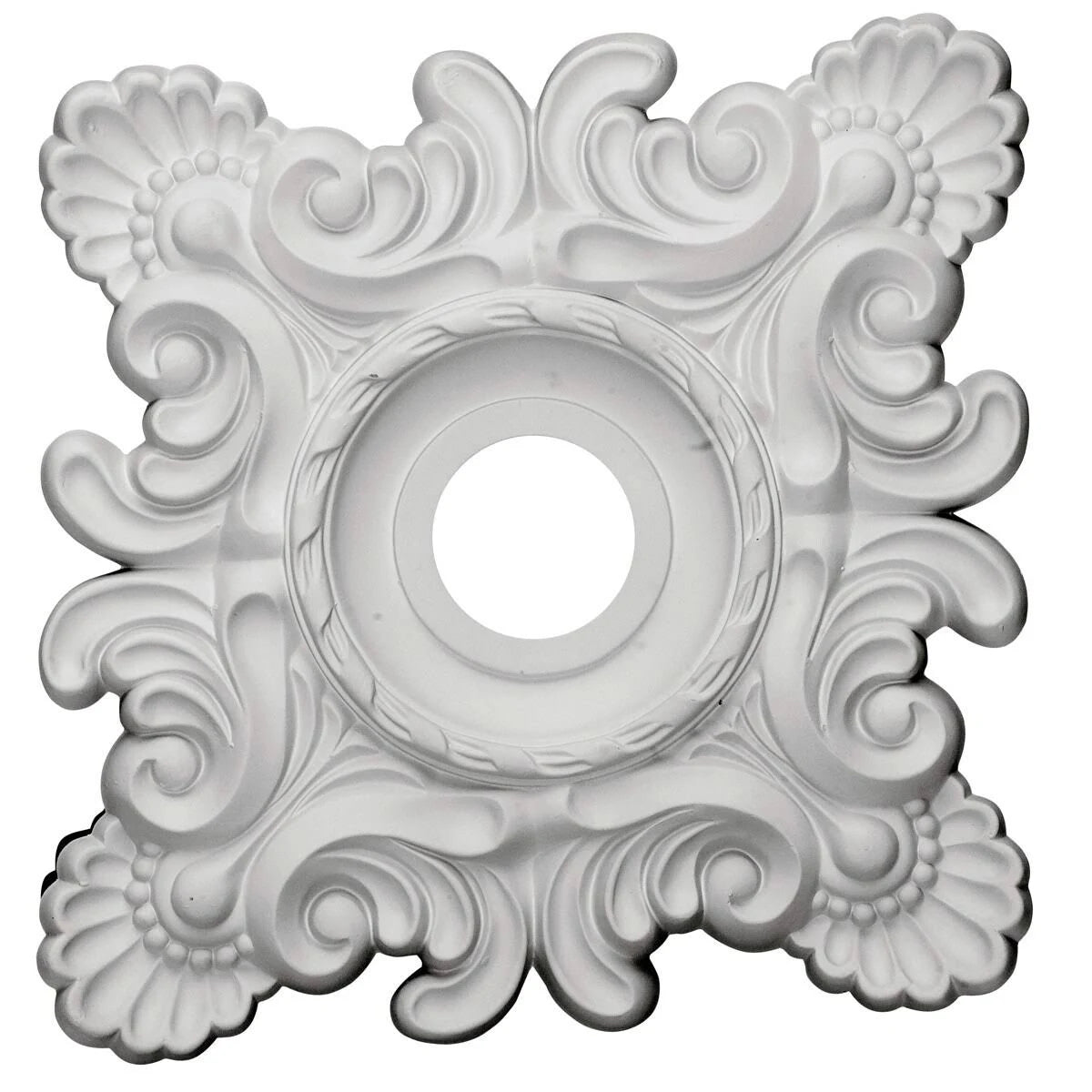 Hand-Painted Rust Ceiling Medallion W165894