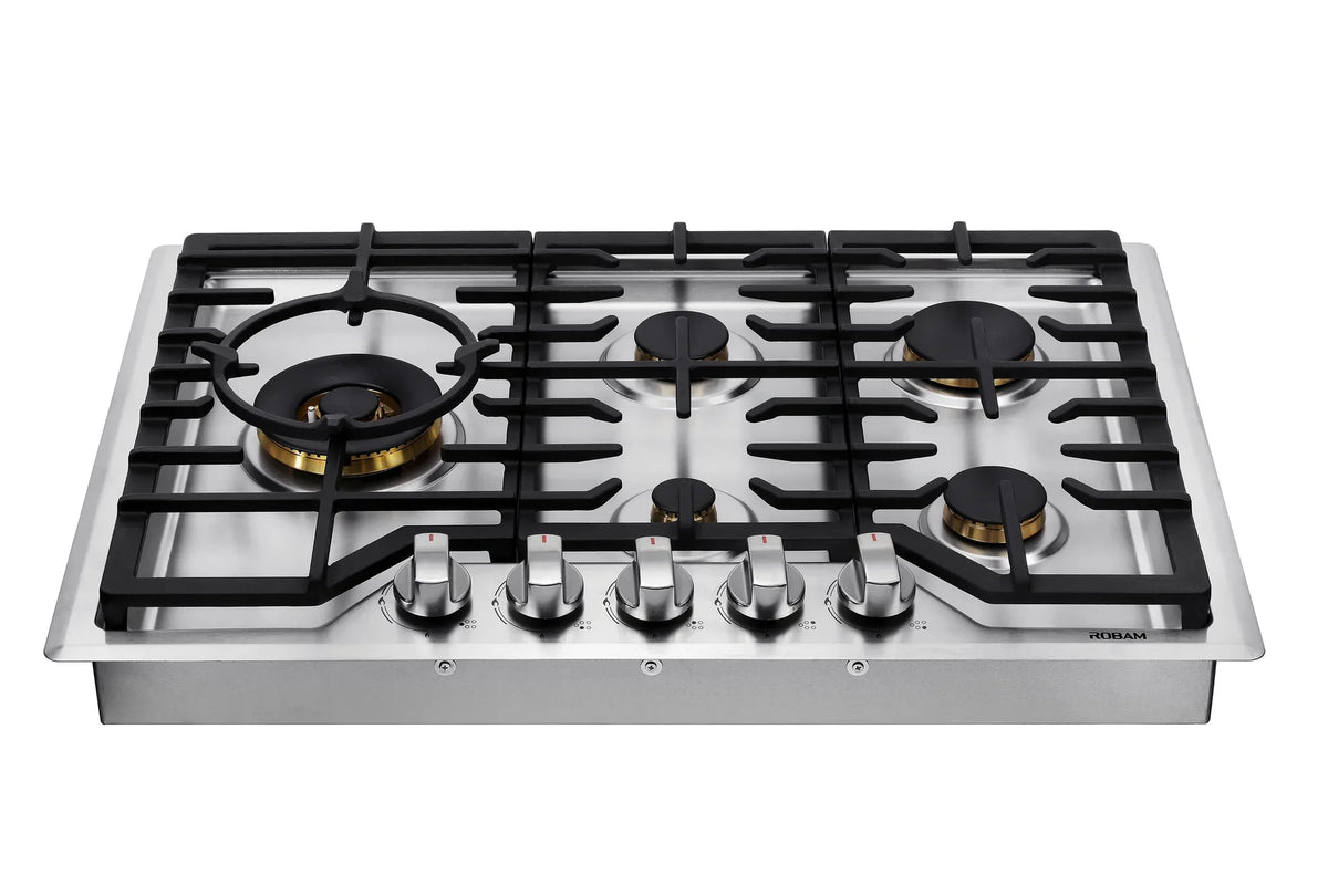 30 Inch 5 Burners Stainless Steel Gas Cooktop A666031
