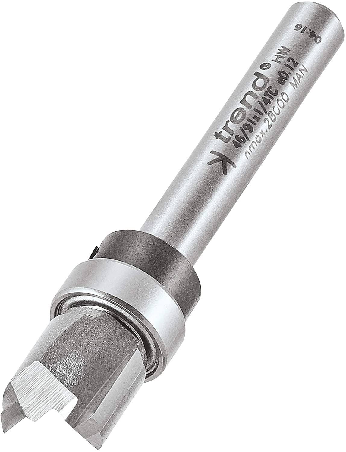 1/4x22 Shank Tungsten Carbide Tipped Trimming Router Cutter Bit F6044