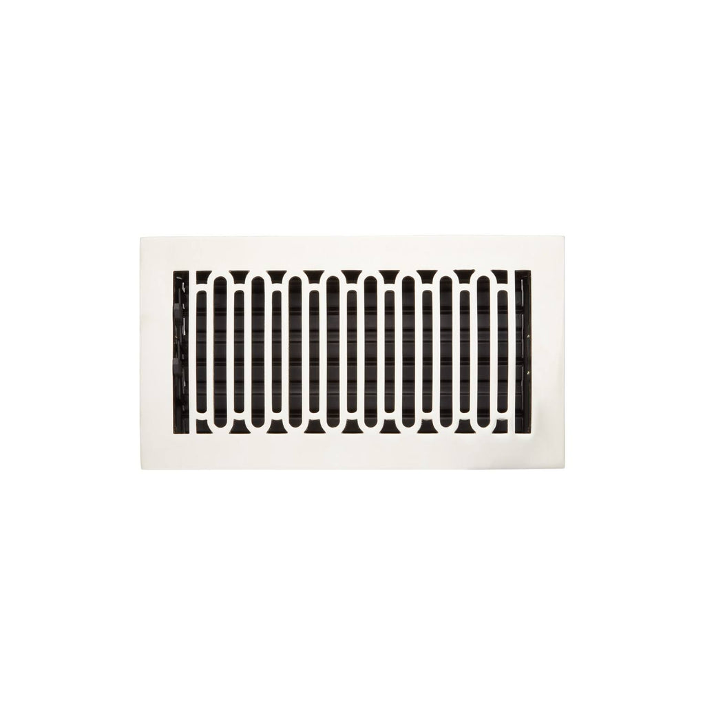 Brass Floor Register Polished Nickel N889