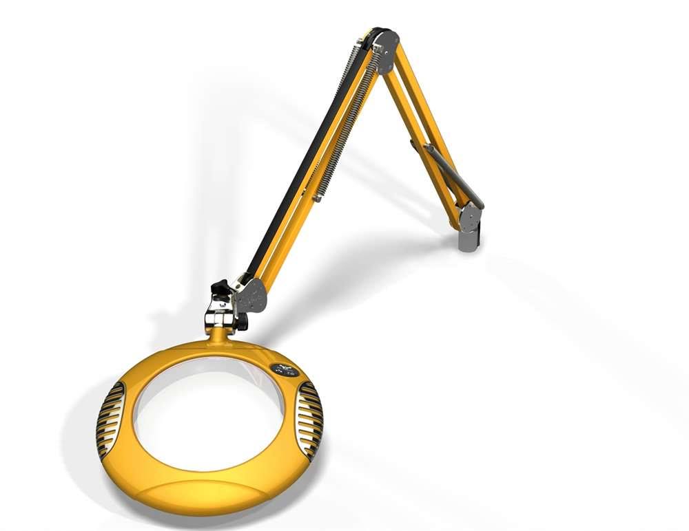 Yellow LED Magnifier with 43x22 Arm G35208