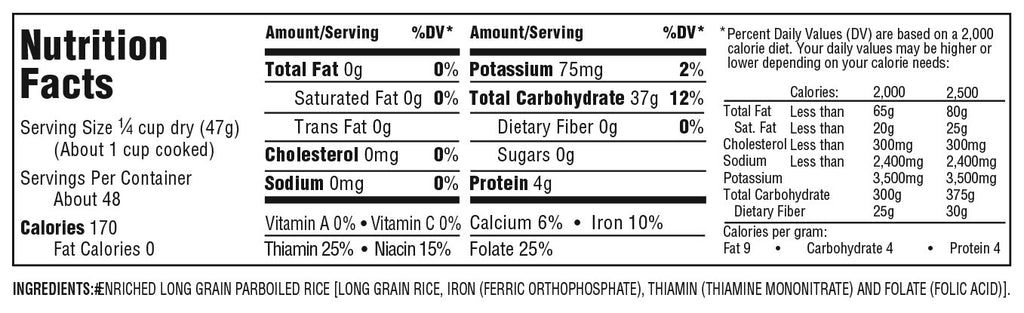 80 oz Converted Rice O927